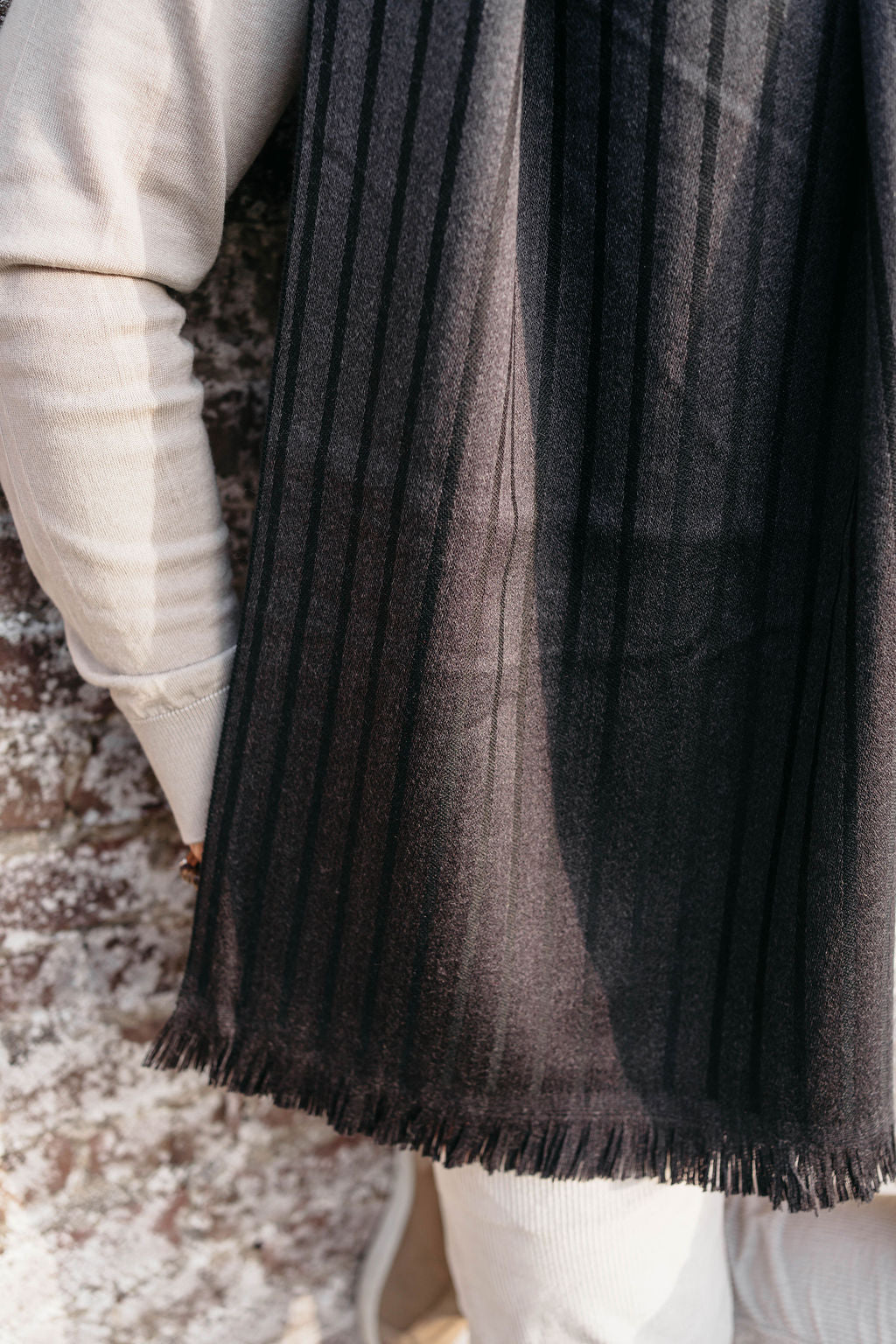 Sjaal Pinzolo | Black