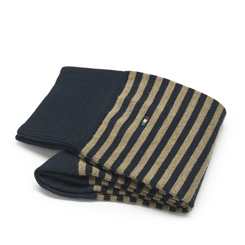 Baumwoll-Herrensocken – Basic | Marine